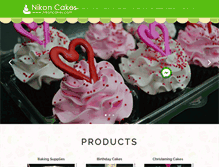 Tablet Screenshot of nikoncakes.com